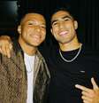 Mbappé e Hakimi juntos em festa  Foto: Reprodução/Instagram/Mbappé