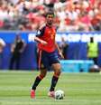 Rodri durante jogo da Espanha na Copa do Mundo  Foto: Florencia Tan Jun / Getty Images / Jogada10