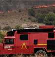 Um veículo da Unidade de Emergência Militar atua enquanto um incêndio florestal se alastra em Alfajir, perto de Almeria, no sudeste da Espanha, na sexta-feira, 10 de julho de 2026.  Foto: RFI