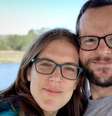 Katie e Alan Donegan conseguiram se aposentar quando ele tinha 40 anos, e ela, 35 Foto: Acervo pessoal / BBC News Brasil