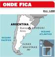 Infográfico do mapa da região das Ilhas Malvinas (em inglês Falkland Islands), situadas ao largo da costa da América do Sul, mais ou menos à latitude de Río Gallegos. Em 1982, a Inglaterra e Argentina travam a Guerra das Malvinas pela posse do território. Mesmo com a vitória inglesa no conflito, o governo argentino mantém a reivindicação de soberania.  Foto: ARTE ESTADO / Estadão