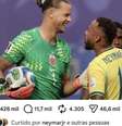 Perfil fake do goleiro norueguês Ørjan Nyland viralizou após pedido de desculpas a Neymar.  Foto: Reprodução/ Redes Sociais