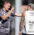 Foto: Raul Baretta/Santos - Legenda: Cuca ainda procura substituto para Gabigol no time do Santos / Jogada10