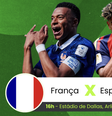 França e Espanha se enfrentam pela semifinal da Copa do Mundo  Foto: Terra