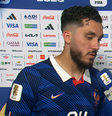 Cherki resumiu o sentimento de decepção dos franceses após eliminação  Foto: Reprodução/CazéTV