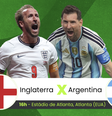 Harry Kane e Lionel Messi se enfrentam nesta quarta-feira  Foto: Arte/Terra