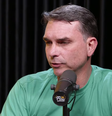 Flávio Bolsonaro, pré-candidato à Presidência da República, participou do podcast Flow nesta quarta-feira, 15  Foto: Reprodução/Youtube/Flow Podcast