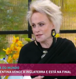 Ana Maria admite que torceu para a Argentina 'pelo Messi'  Foto: Reprodução/TV Globo