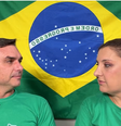 Flávio Bolsonaro e Daniella Marques durante live sobre o projeto 'Brasil por Elas' nesta quinta-feira, 16  Foto: Reprodução/Youtube/Flávio Bolsonaro