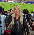 Kelci-Rose Bowers em jogo da Argentina  Foto: Reprodução/Instagram/Kelci-Rose Bowers 