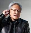 Jensen Huang, CEO da Nvidia, costuma aparecer em eventos usando jaquetas de couro  Foto: Tomohiro Ohsumi/Getty Images