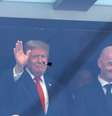 Trump e Gianni Infantino na final da Copa  Foto:  Catherine Ivill - AMA/Getty Images