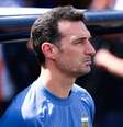 Scaloni em partida da final da Copa do Mundo contra a Espanha  Foto: WILLIAM VOLCOV/AGÊNCIA O DIA/ESTADÃO CONTEÚDO