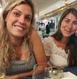 A mochileira belga Céline Cremer (esq.) foi vista com vida pela última vez em Waratah, cidade no noroeste da ilha australiana da Tasmânia, em 17 de junho de 2023  Foto: Acervo pessoal/Justine Ropet / BBC News Brasil
