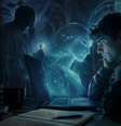Imagem produzida por IA: homem fantasia enquanto conversa com chatbot  Foto: ChatGpt / Xataka