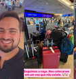 Equipe de reportagem tenta voltar para o Brasil desde terça-feira, 21  Foto: Reprodução/Instagram