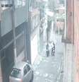 Imagens de câmeras de segurança registraram a ação.  Foto: Reprodução/ TV Globo / Estadão