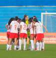 Jogadoras das Bragantinas. Foto: Fernando Roberto/Red Bull Bragantino / Esporte News Mundo