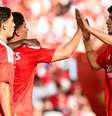 Jogadores de Benfica e Belenenses em disputa de bola no Estádio da Luz- Foto: Divulgação / Jogada10