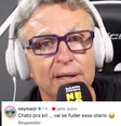 Neymar xinga Neto por críticas após mostrar treino nas redes sociais: 'Chato pra ***, vai se f**** esse otário'   Foto: Reprodução/Instagram/@thiago_asmar