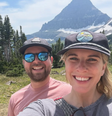 Gretchen Pleuss com o marido durante viagem de lua de mel  Foto: Reprodução/Instagram