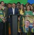 Flávio Bolsonaro faz discurso durante evento de sua candidatura à Presidência em São Paulo  Foto: Reprodução/Youtube/Partido Liberal
