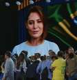 Michelle Bolsonaro discursa em vídeo em evento do PL de candidatura de Flávio Bolsonaro  Foto: Reprodução/Youtube/Partido Liberal