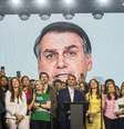 A candidatura de Flávio Bolsonaro usou vídeo de IA com apoio de Jair Bolsonaro.  Foto: Taba Benedicto/Estadão / Estadão