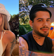 Lara Jucah e Zé Felipe foram vistos aos beijos  Foto: Reprodução/Instagram