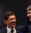 Maldini e Leonardo, agora ex-dirigentes da Federação Italiana de Futebol (FIGC) Foto: Divulgação/X/@FIGC