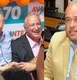 Rui Costa (esq), ex-ministro da Casa Civil e pré-candidato a senador, Ronaldo Carletto (centro), ex-deputado federal e presidente do Avante, e Binho Galinha (dir), deputado preso e condenado a mais de 36 anos de prisão  Foto: Reprodução/Redes sociais/Divulgação/Alba