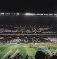 Foto: Mosaico da torcida atleticana na Arena MRV ( Pedro Souza/Atlético) / Gávea News