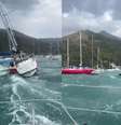 Vídeos mostram ventos arrastando embarcações em Ubatuba e em Ilhabela, no litoral norte de SP  Foto: Divulgação/Defesa Civil de SP / Estadão