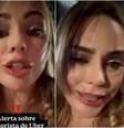 Rachel Sheherazade faz alerta aos seguidores após ser abandonada no meio do caminho por motorista de Uber  Foto: Reprodução/Instagram