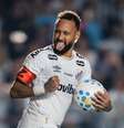 Neymar comemora gol do Santos  Foto: Neymar comemora gol do Santos ( Raul Baretta/ Santos FC) / Gávea News