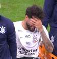 Yuri Alberto sente dores e deixa o campo chorando Foto: Yuri Alberto sente dores e deixa o campo chorando ( Reprodução/GE TV) / Gávea News