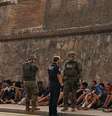 Ao menos 67 pessoas morreram na recente onda de travessias de migrantes do Marrocos para o enclave espanhol de Ceuta  Foto: JORGE GUERRERO / AFP via Getty Images / BBC News Brasil