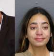 Filha de Vampeta é presa por violência doméstica, vai parar na UTI e acusa o marido: 'Fui vítima'  Foto: Reprodução/Redes Sociais e Broward County / Contigo