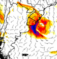 Inmet acompanha a evolução de um sistema de baixa pressão que poderá dar origem a um ciclone bomba Foto: Reprodução/Inmet