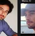 Em um perfil no Tinder, aplicativo de relacionamentos, Marco Furlan se apresenta como solteiro  Foto: Reprodução/O Globo