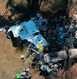 Destroços do avião da Voepass que caiu com 62 pessoas a bordo em Vinhedo, no interior de São Paulo, em 9 de agosto de 2024  Foto: Eliandro Figueira/Estadão