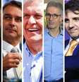 Lula, Flávio, Caiado, Zema, Renan e Cury foram convidados a participar de debate  Foto: Montagem/Estadão/Divulgação