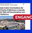 Volkswagen não anunciou fechamento de fábricas e cortes de empregos no Brasil Foto: Reprodução/Facebook / Estadão