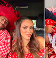 Neymar, Bruna Biancardi e Mavie, filha de 2 anos do casal prontos para a "festa agostina".  Foto: Reprodução/ Redes Sociais