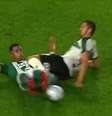 Max Alves sofreu lesão no confronto da Chapecoense contra o Coritiba Foto: Reprodução/CazéTV
