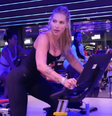 Virginia durante treino em sua academia em Goiânia  Foto: Reprodução/Instagram