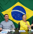 Rogério Marinho, Flávio Bolsonaro, Daniella Marques e Alfredo Gaspar participam juntos de live na noite desta quinta-feira, 13  Foto: Reprodução/Youtube/Flavio Bolsonaro