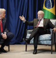 Trump e Lula articularam de fazer novo encontro após imposição de tarifaço pelos EUA  Foto: Ricardo Stuckert / PR