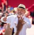 Lula em ato de campanha em São Bernardo do Campo.  Foto: Taba Benedicto/Estadão / Estadão