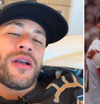 Neymar ironiza repercussão de rivalidade com Thiago Mendes após o jogador do Vasco não cumprimentar o atacante santista.   Foto: Reprodução/ Redes Sociais